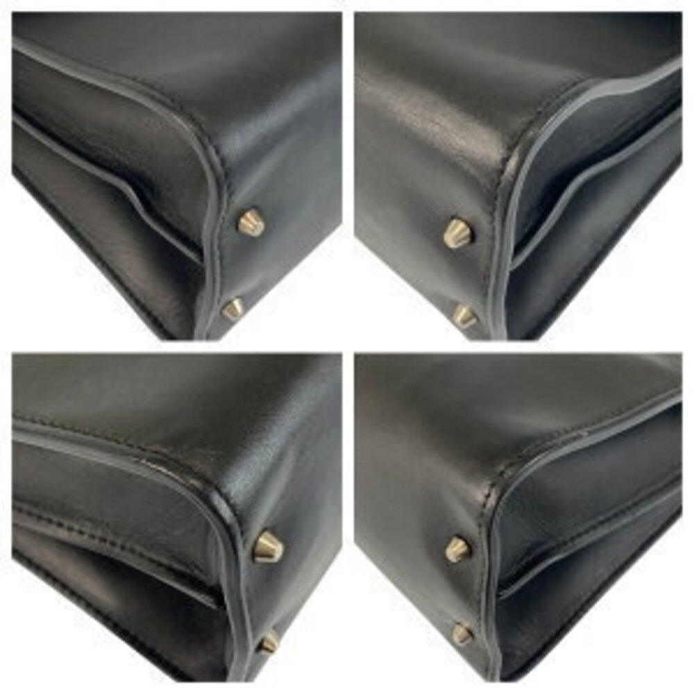 GUCCI Interlocking Black Leather Chain Shoulder B… - image 3